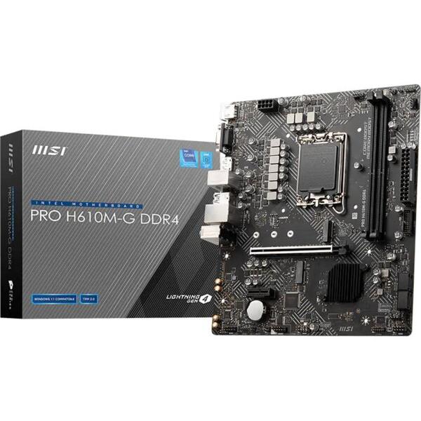 

Материнcкая плата MSI PRO H610M-G DDR4 (911-7D46-228)