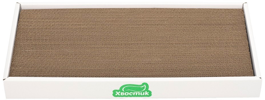 Кігтеточка картонна Хвостик Платформа М 33х50х5 фото1