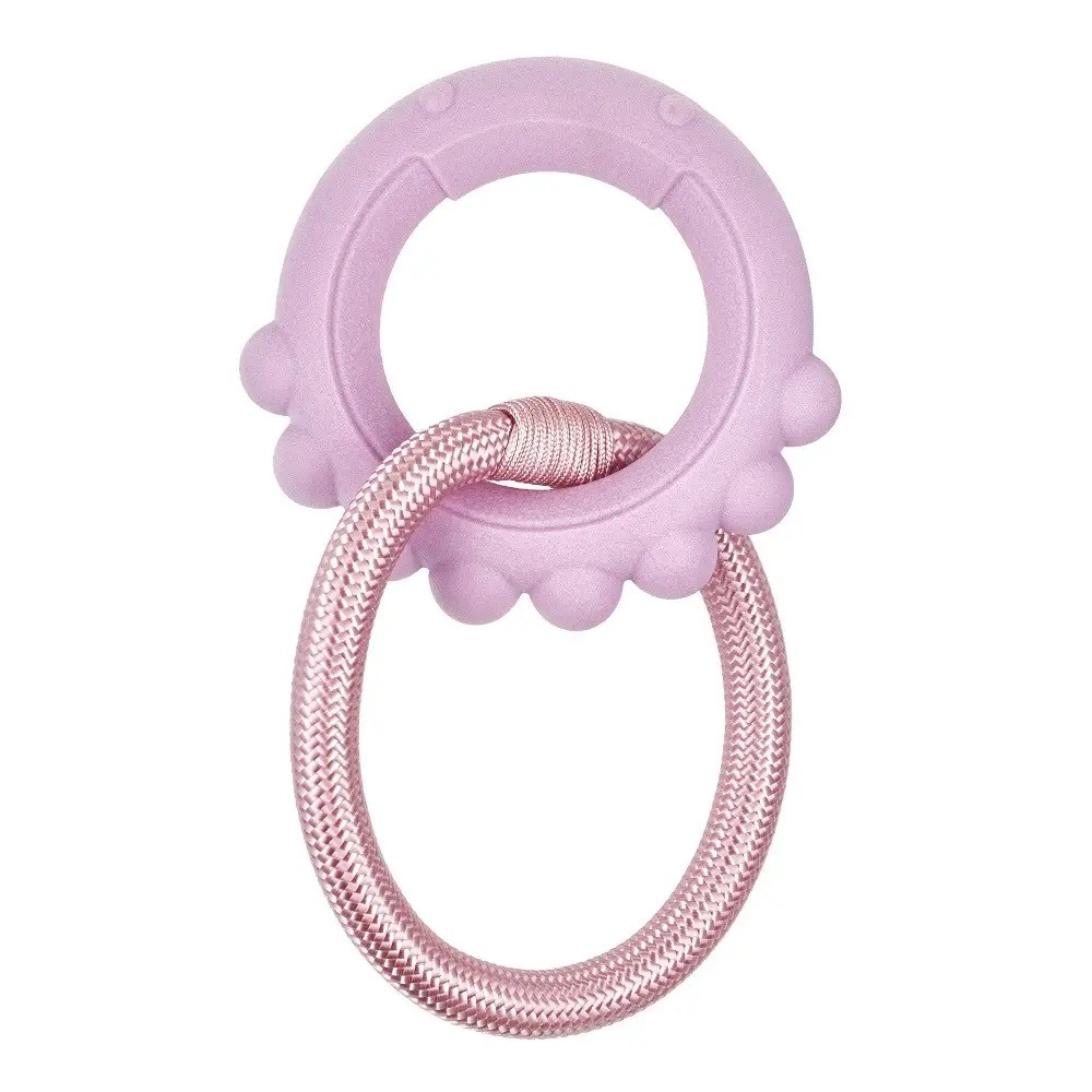 Іграшка AnimAll AGrizZzly Baby 0402 Восьминіг з канатом Рожево-лавандова 13,5х12,8х2,6 смфото1