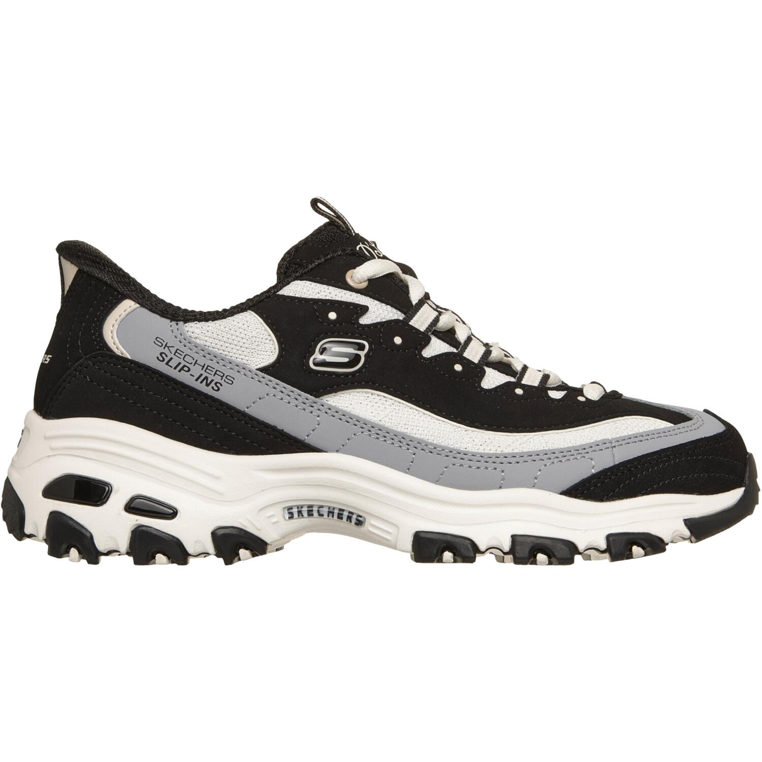 Кроссовки женские Skechers D'lites 150537 BKNT 39.5 (9,5 US) черные