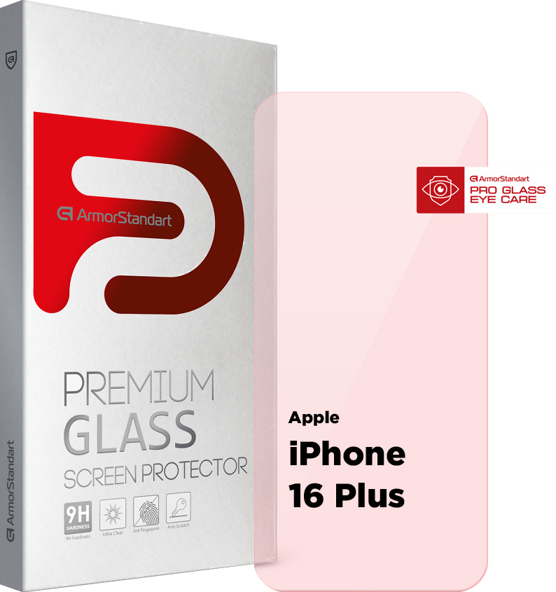 Защитное стекло ArmorStandart Pro Eye Care для Apple iPhone 16 Plus (ARM80304) фото 1