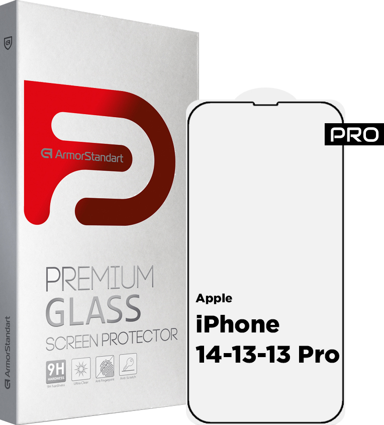Защитное стекло ArmorStandart Pro для Apple iPhone 17e/16e/14/13/13 Pro (ARM59722) фото 1