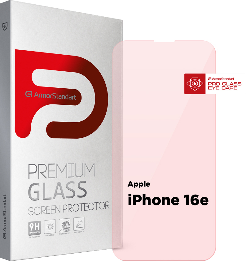 Защитное стекло ArmorStandart Pro Eye Care для Apple iPhone 16e (ARM84543) фото 1