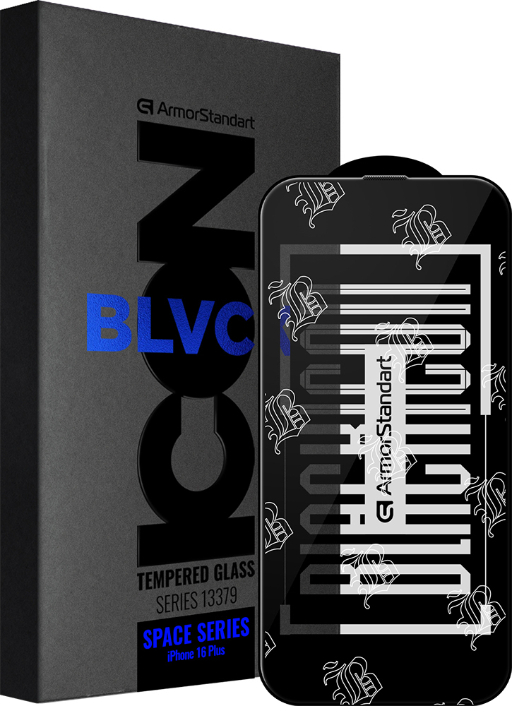 Защитное стекло ArmorStandart Space Black Icon для Apple iPhone 16 Plus (ARM78024) фото 1