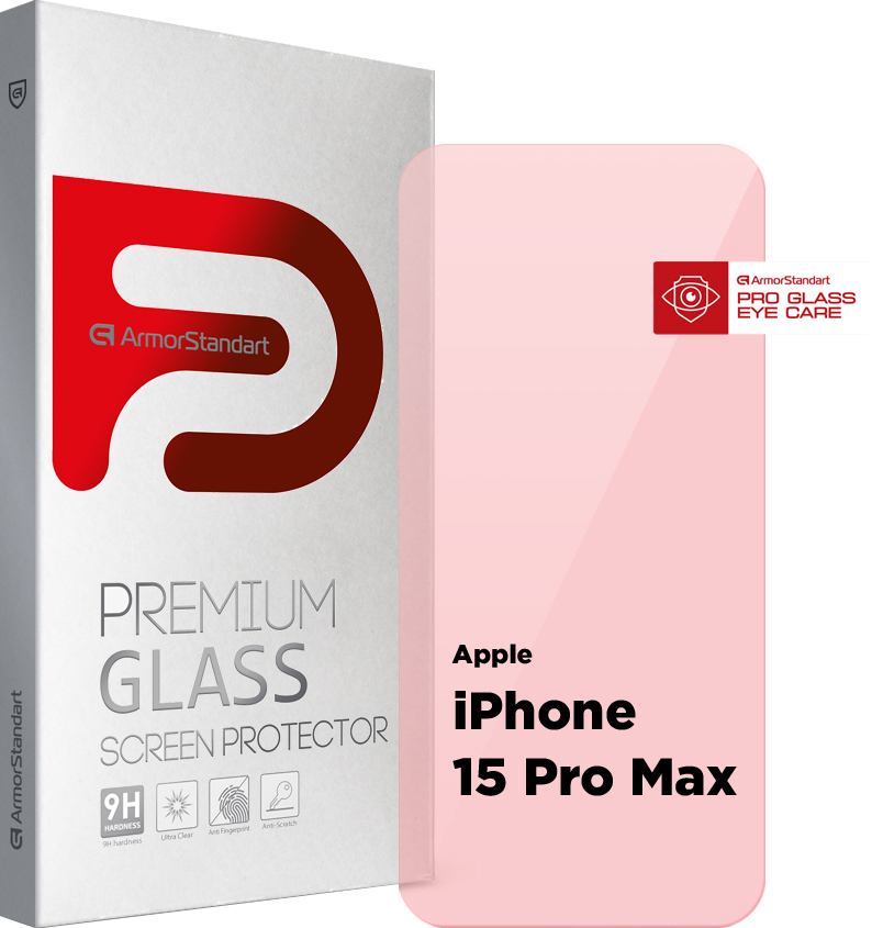 Защитное стекло ArmorStandart Pro Eye Care для Apple iPhone 15 Pro Max (ARM77670) фото 1