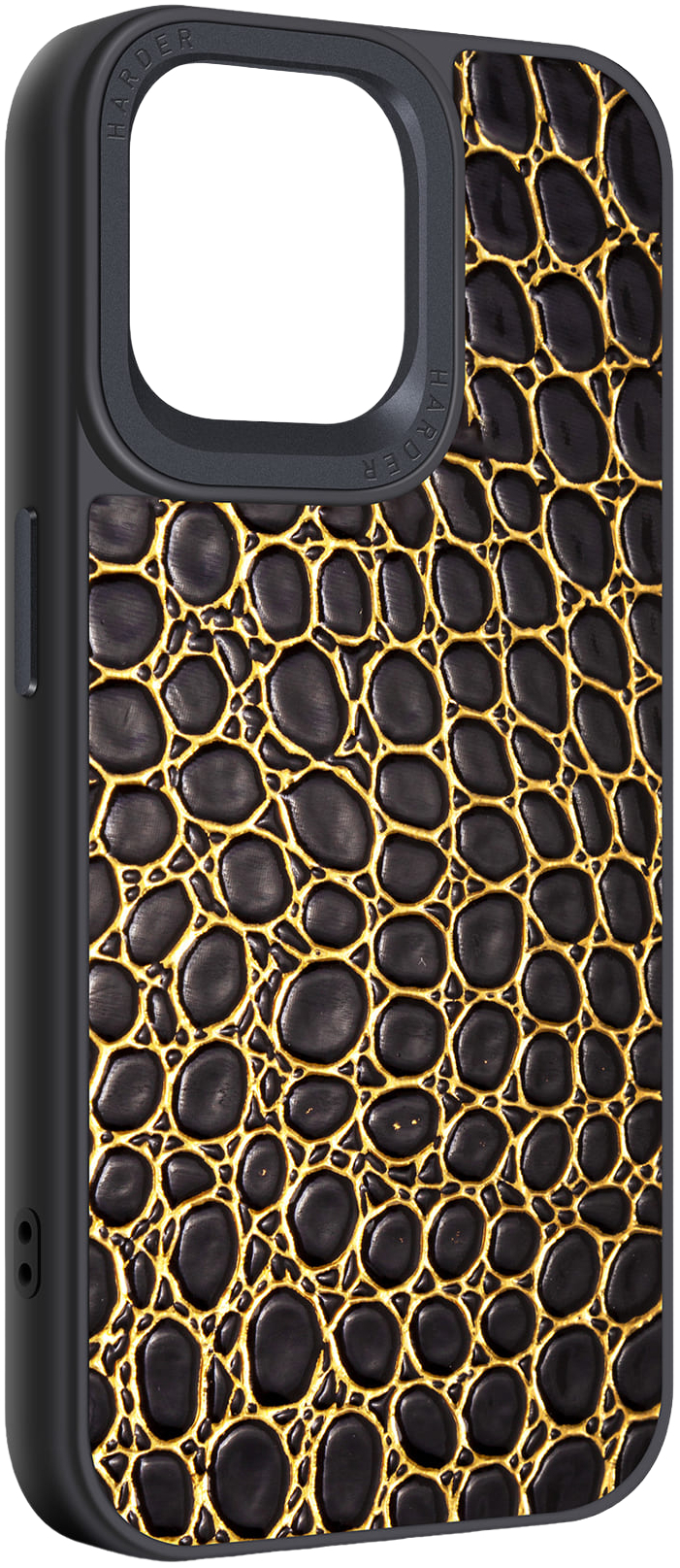 Чохол Harder Crocosaur для Apple iPhone 15 Pro Max Black (ARM76707)фото1