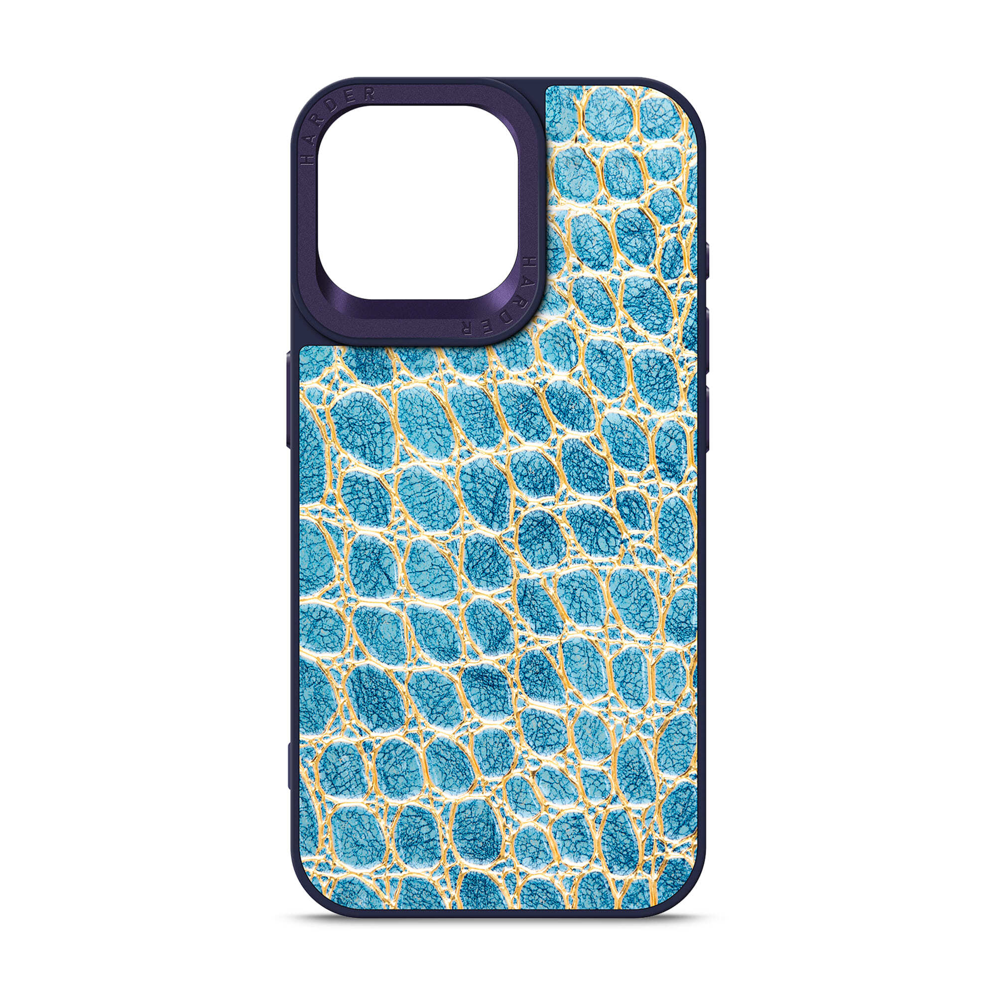 Чохол Harder Crocosaur для Apple iPhone 15 Pro Max Blue (ARM76712)фото1