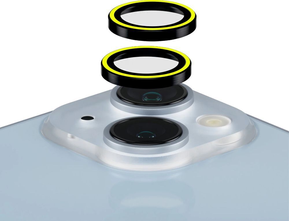 Защитное стекло для камеры ArmorStandart AR для Apple iPhone 15 / 15 Plus Yellow (ARM76132) фото 1