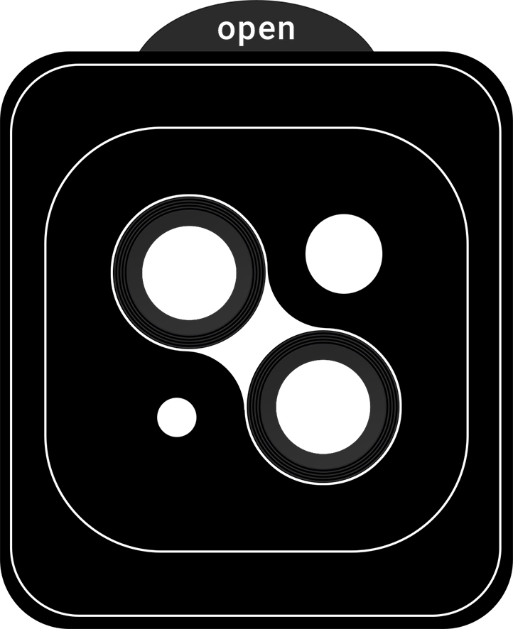 Защитное стекло для камеры ArmorStandart Pro для Apple iPhone 15 / 15 Plus Black (ARM71114) фото 1