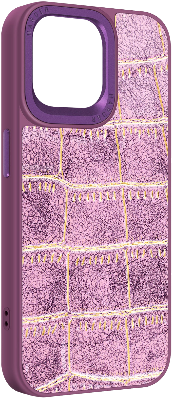 Чехол Harder Crocosaur для Apple iPhone 14 Pro Max Purple (ARM76728) фото 1