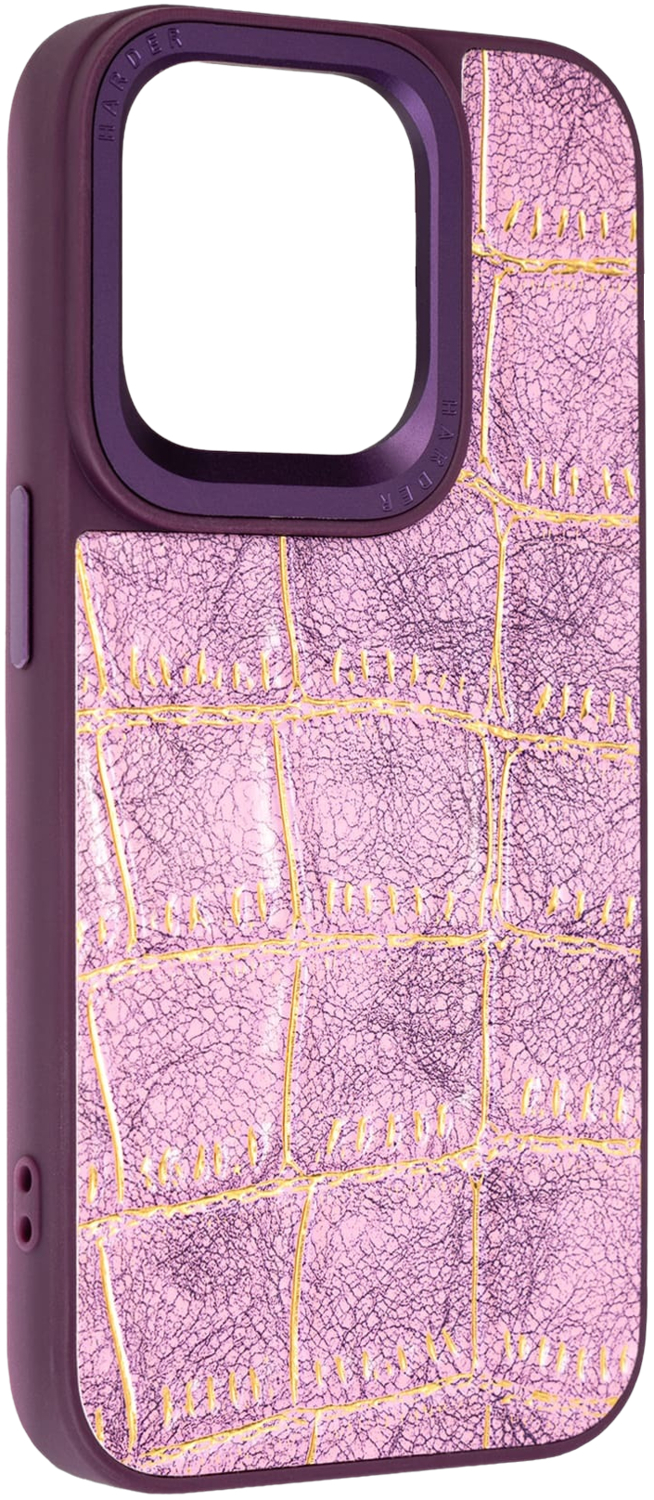 Чохол Harder Crocosaur для Apple iPhone 14 Pro Purple (ARM76722)