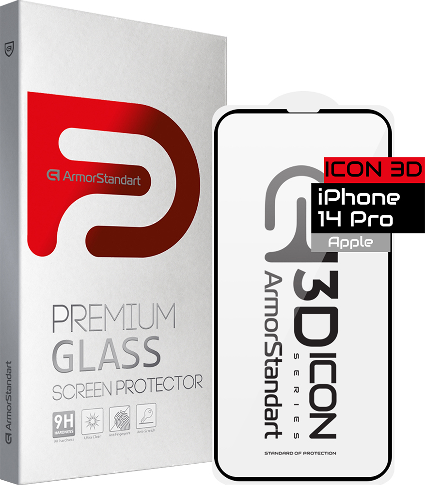 Защитное стекло ArmorStandart Icon 3D для Apple iPhone 14 Pro (ARM61972) фото 1