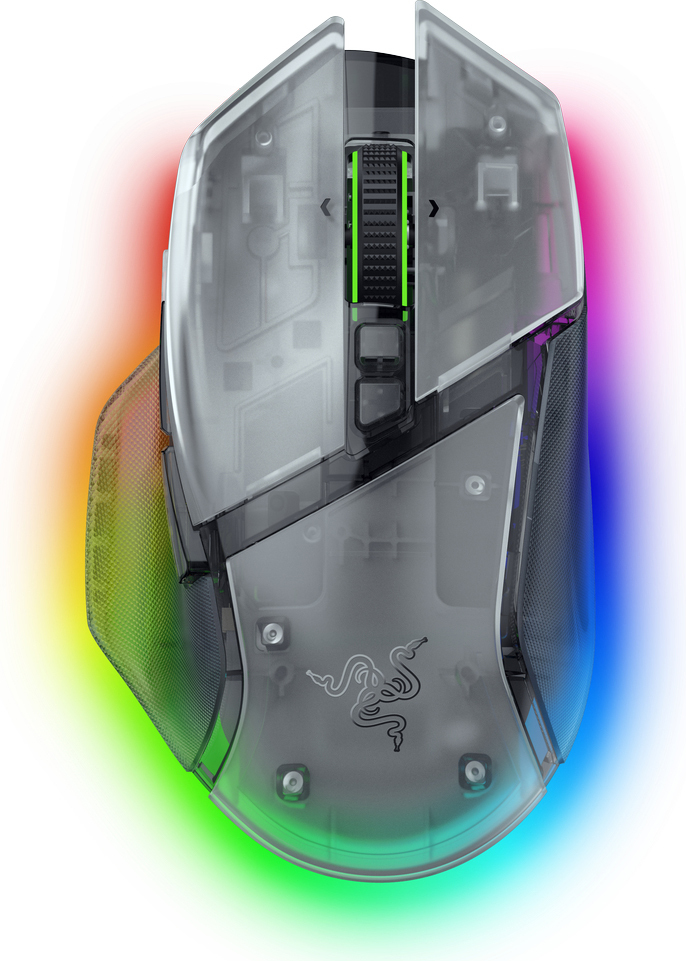 Ігрова миша Razer Basilisk V3 Pro 35K Phantom White (RZ01-05240400-R3G1)фото1