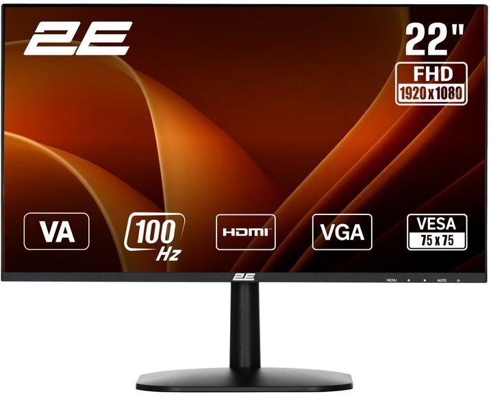 Монитор 21.5" 2E A2225B (2E-A2225B-01.EU) фото 1