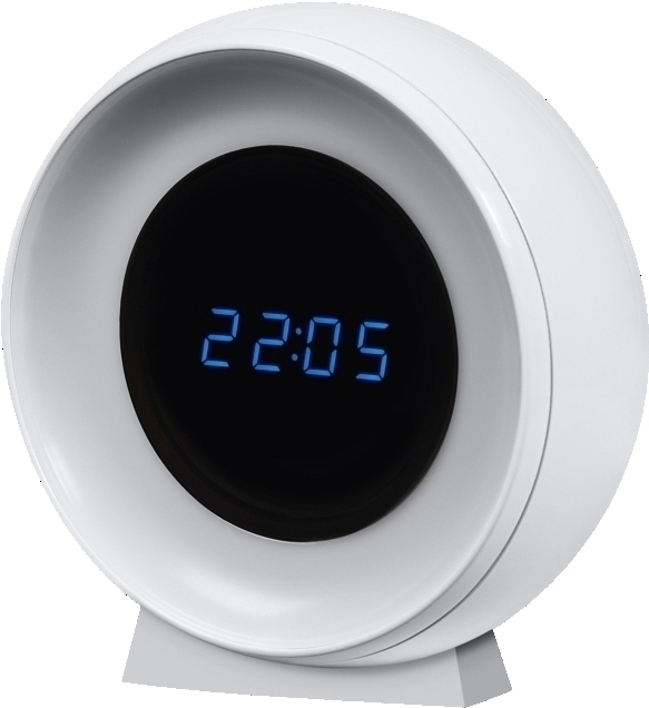 Світильник нічник з акумулятором OSRAM NIGHTLUX CLOCK 0.3Вт, 5Лм, білий (4099854530838)фото1