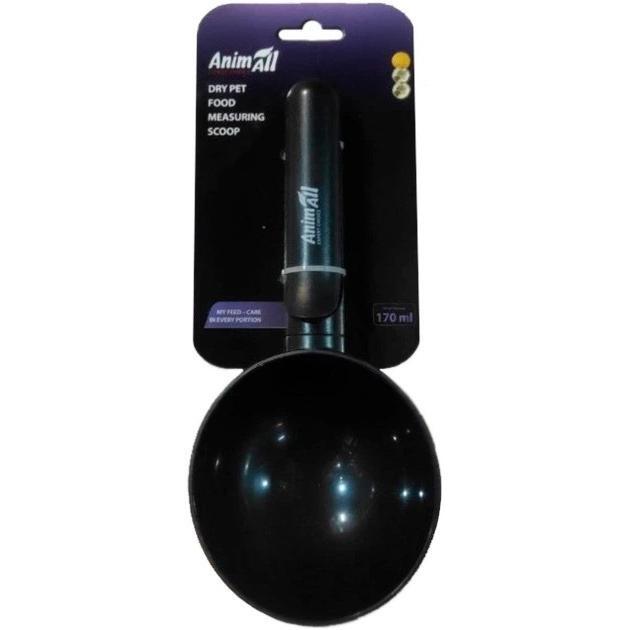 Мирная ложка AnimAll EZ-2003 для сухого корма 170 мл черная фото 1