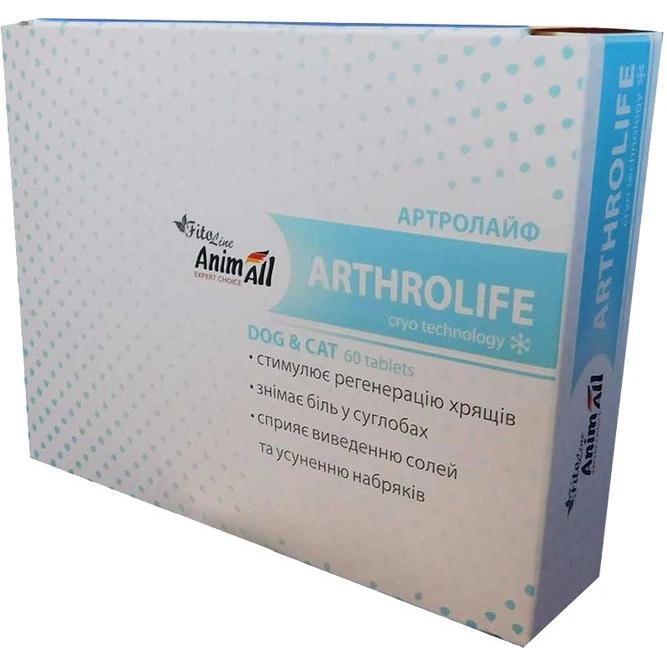 Таблетки AnimAll FitoLine ФитоЛайн Артролайф для кошек и собак 60 шт фото 1