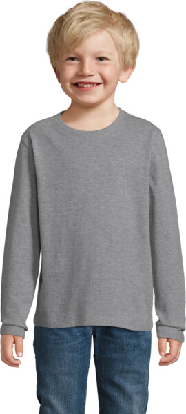 Лонгслів бавовняний дитячий Sol’s Imperial Lsl Kids 0294735004A 4-5р сірийфото