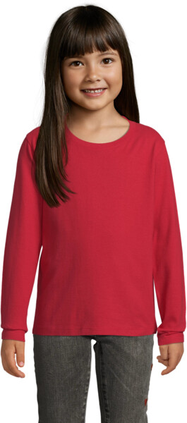 Лонгслів бавовняний дитячий Sol’s Imperial Lsl Kids 0294714512A 12-14р червонийфото