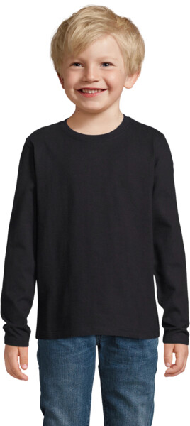Лонгслів бавовняний дитячий Sol’s Imperial Lsl Kids 0294730910A 10-11р чорнийфото
