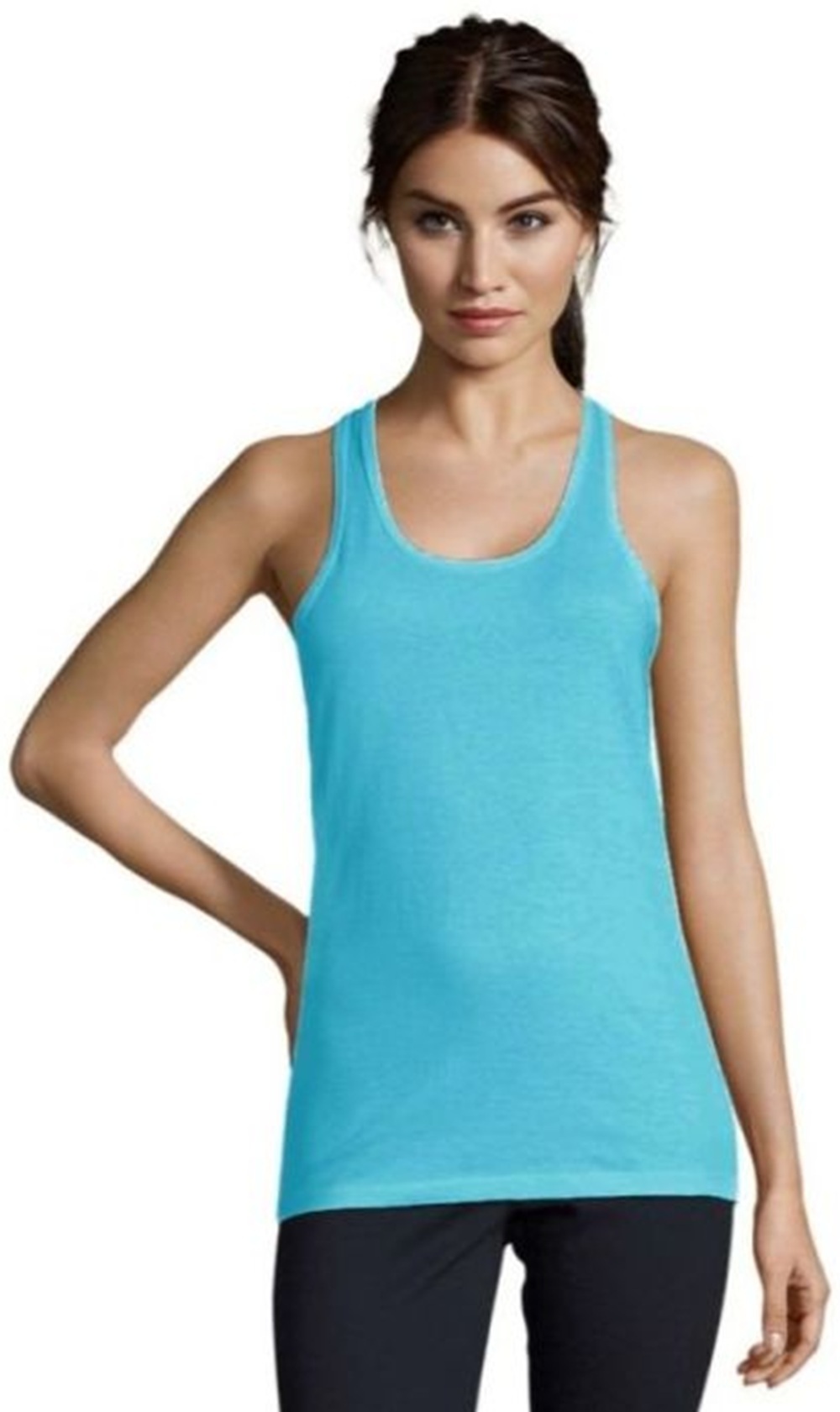 Майка женская Sol’s Justin Women 1826225 XL бирюзовая фото 1