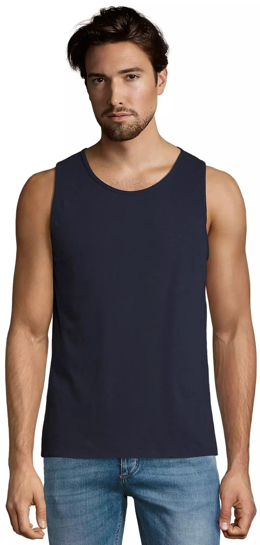 Майка мужская Sol’s Justin 114653192 2XL темно-синяя фото 1