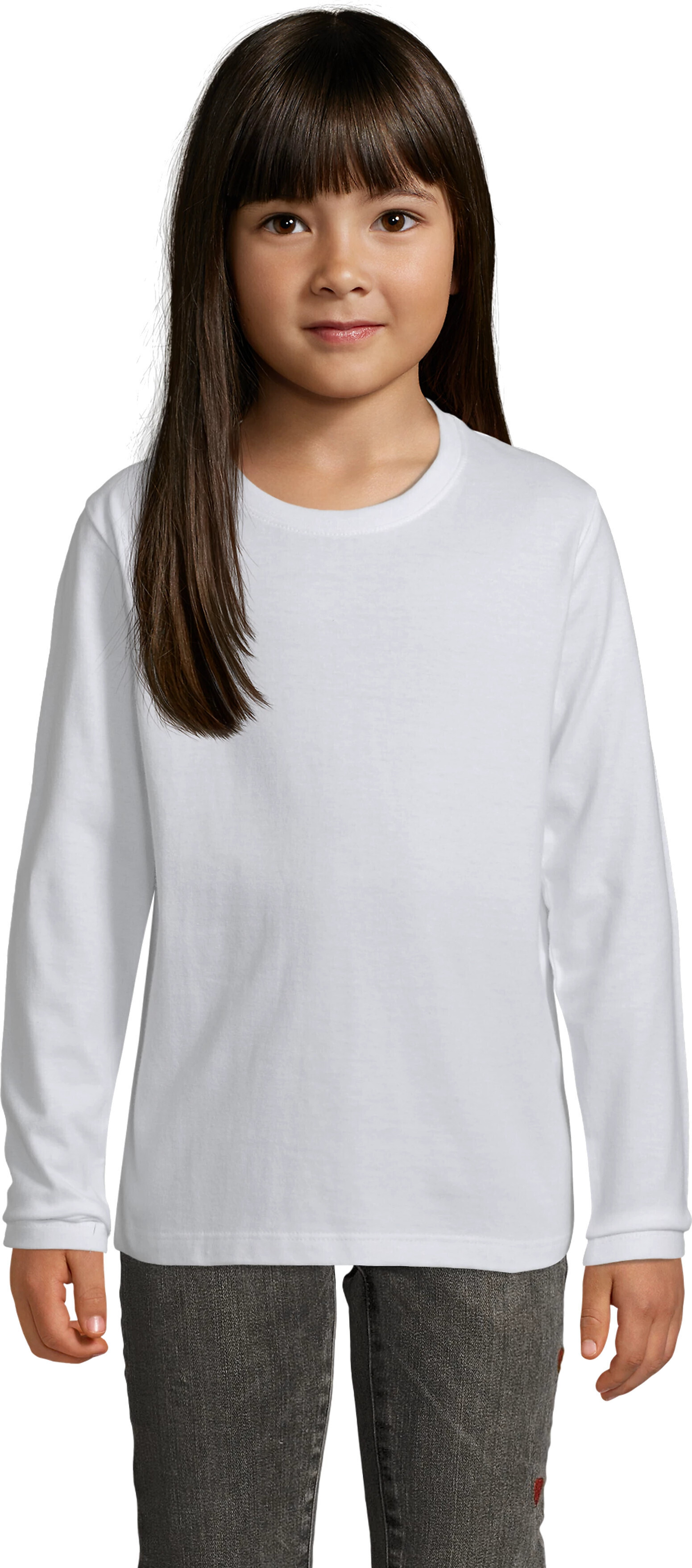 Лонгслів бавовняний дитячий Sol’s Imperial Lsl Kids 0294710208A 8-9р білийфото1