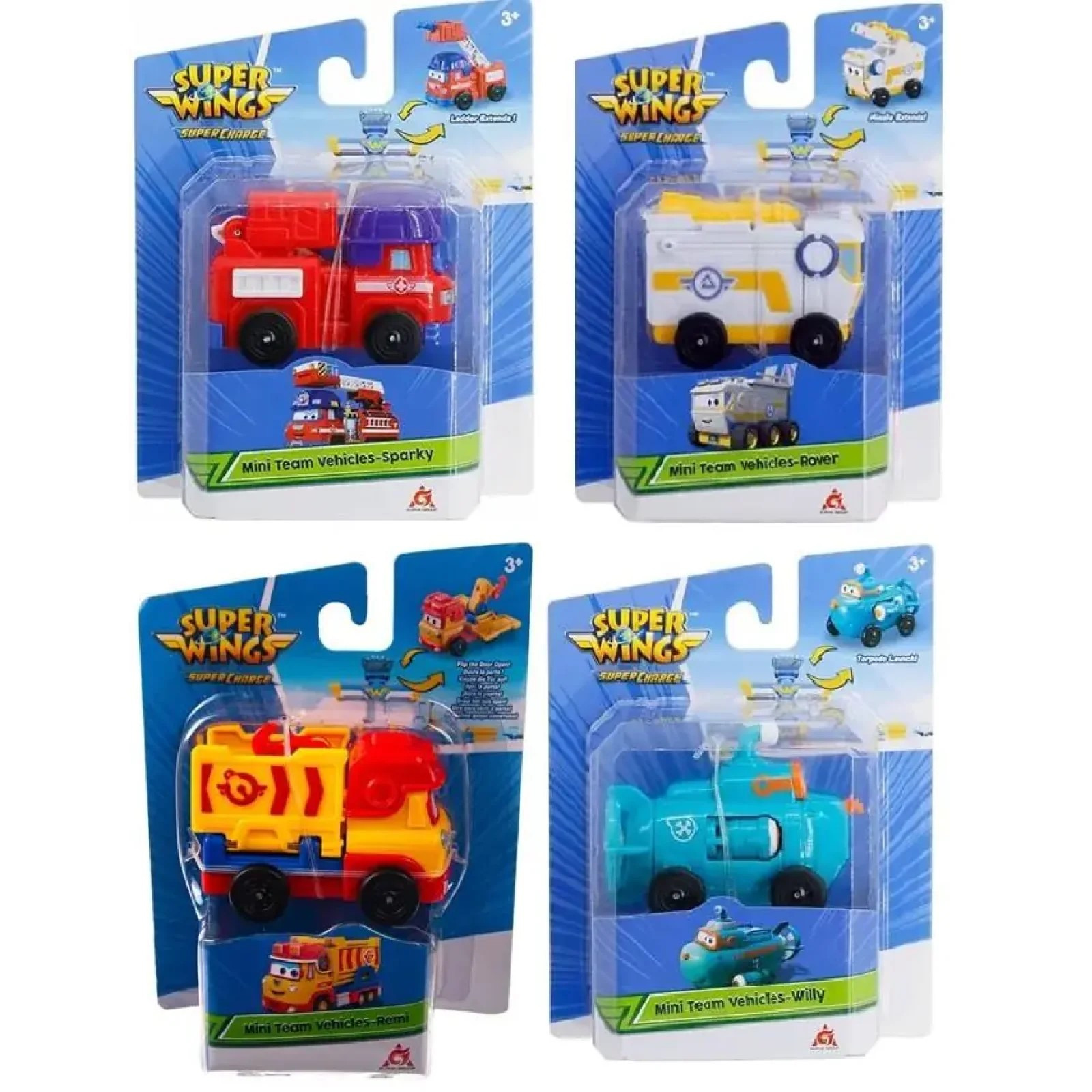 Машинка Super Wings Mini Team Vehicles EU740130Fфото1
