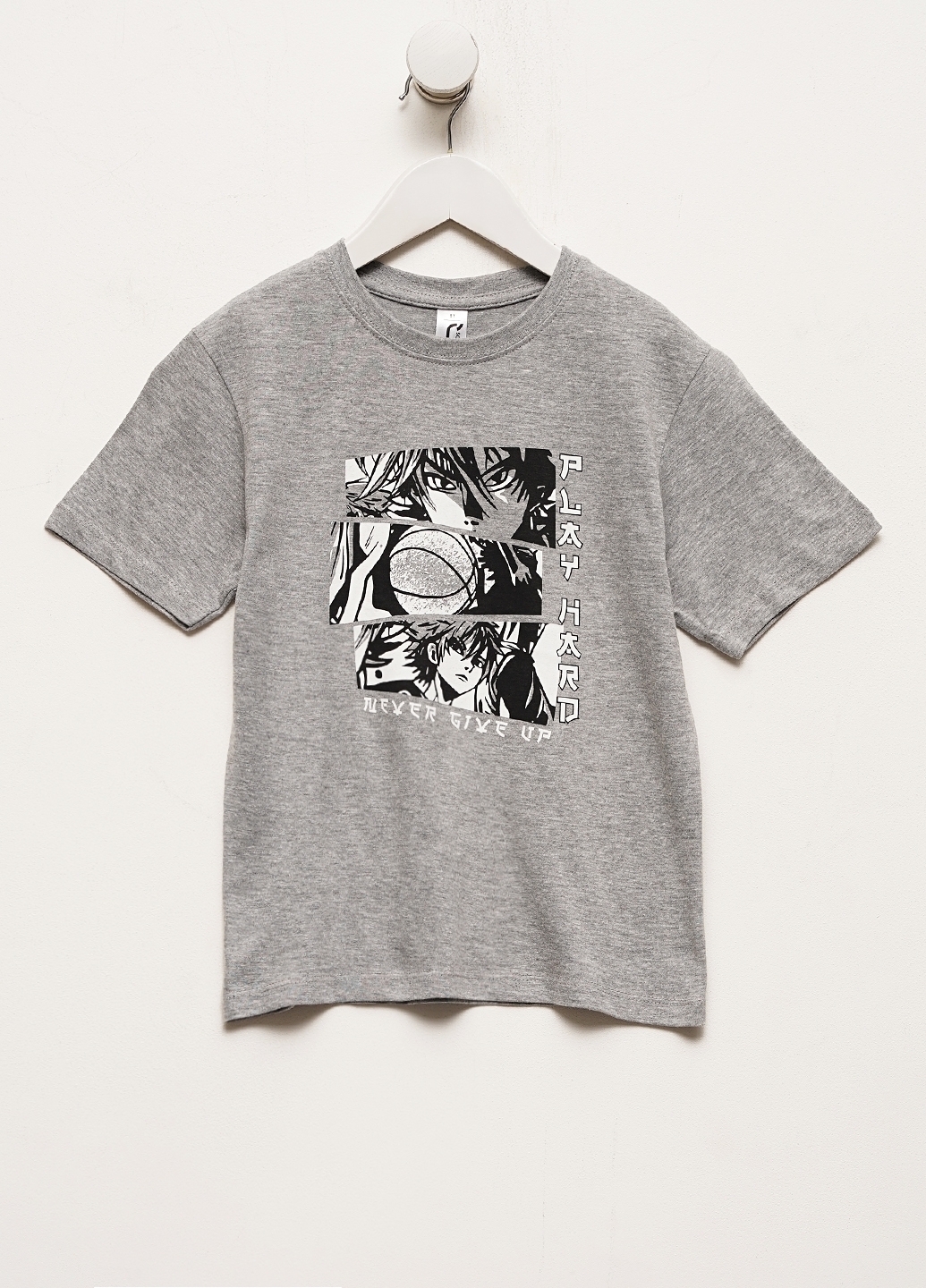 Футболка хлопковая детская Sol’s Regent Kids 11970350/2006A 6-7р серая