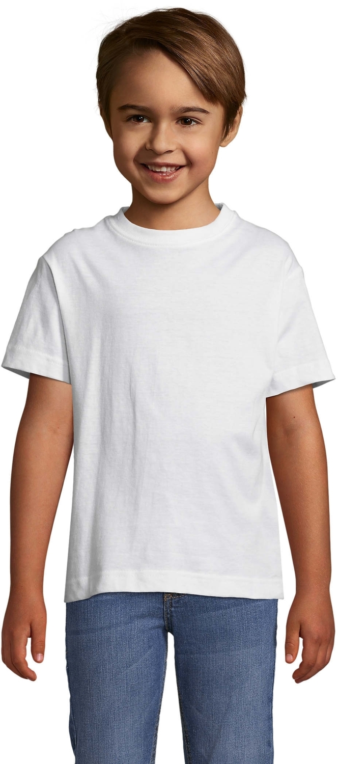Футболка хлопковая Sol’s Regent Kids 1197010206A 6-7р белая