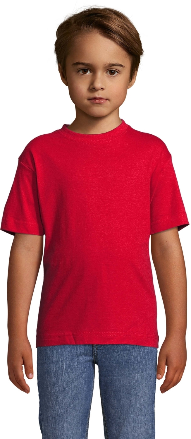 Футболка хлопковая Sol’s Regent Kids 1197014506A 6-7р красная