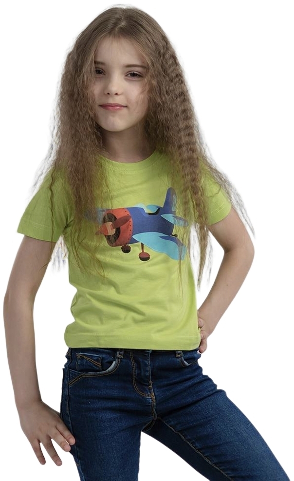 Футболка хлопковая Sol’s Regent Kids 11970280/1204A 4-5р зеленая