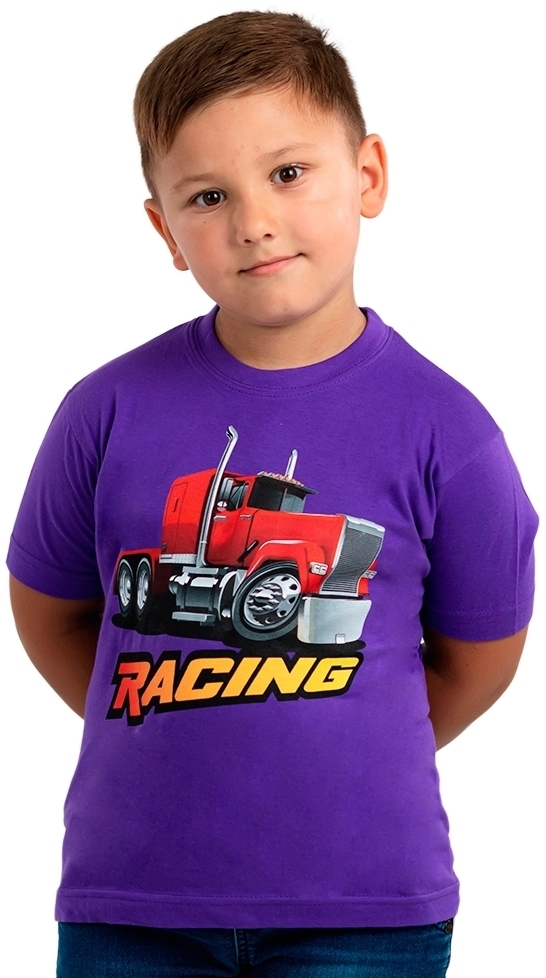 Футболка бавовняна дитяча Regent Kids 8-9р темно-фіолетовафото1