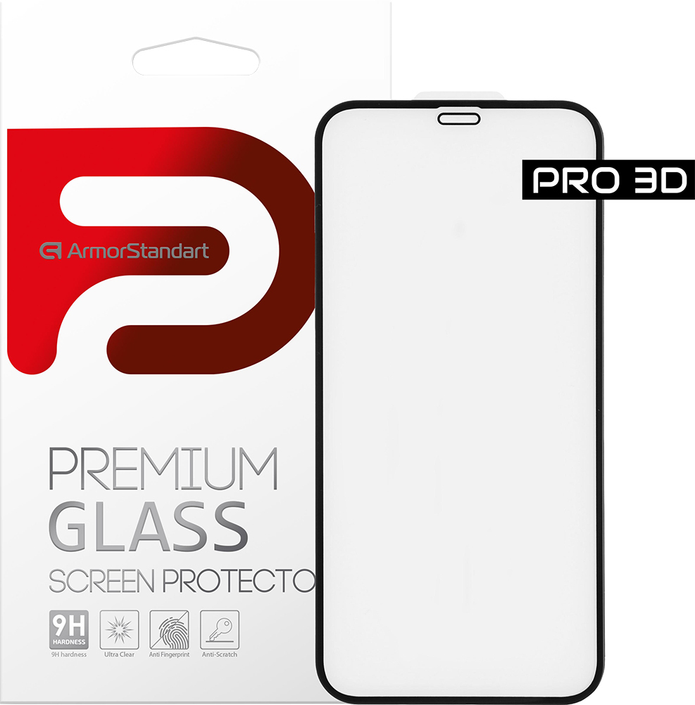 Защитное стекло ArmorStandart Pro 3D для Apple iPhone 12 Pro Max (ARM57356) фото 1