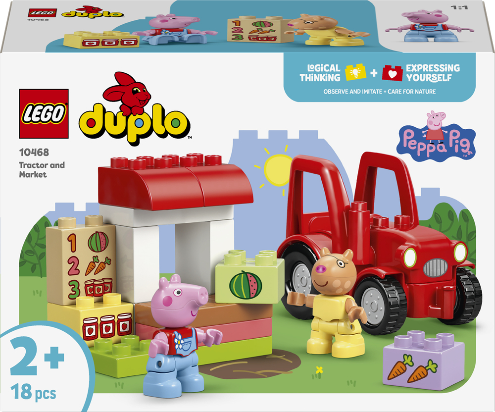 LEGO 10468 DUPLO Peppa Pig Трактор и рынок фото 1