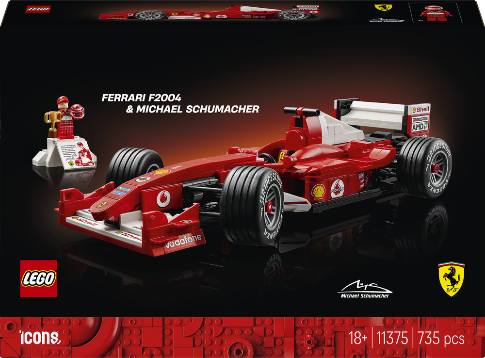 LEGO 11375 Icons Ferrari F2004 и Michael Schumacher фото 1