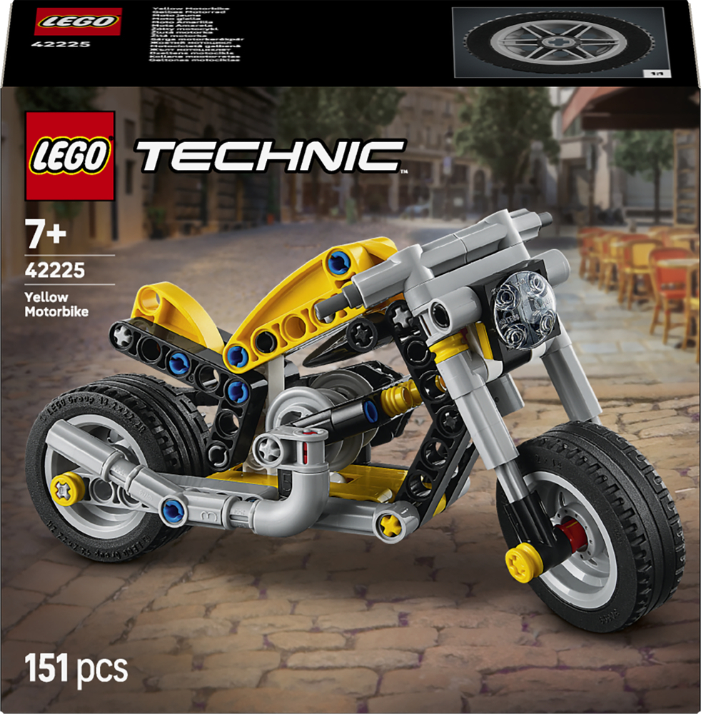 LEGO 42225 Technic Желтый мотоцикл фото 1