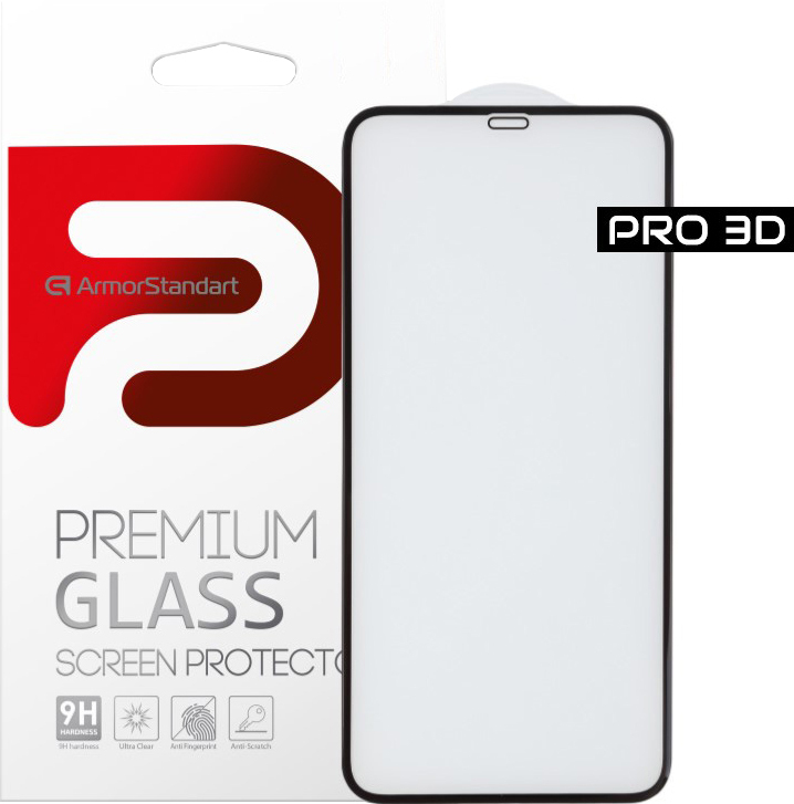 Захисне скло ArmorStandart Pro 3D для Apple iPhone 11 Pro Max/XS Max (ARM55372-GP3D-BK)фото1