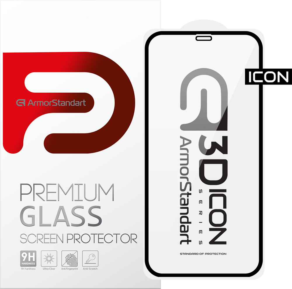 Защитное стекло ArmorStandart Icon 3D для Apple iPhone 11 Pro Max/XS Max (ARM55717-GI3D-BK) фото 1