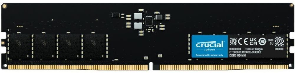 Пам'ять для ПК Micron DDR5 32GB 4800 MHz (CT32G48C40U5)фото1