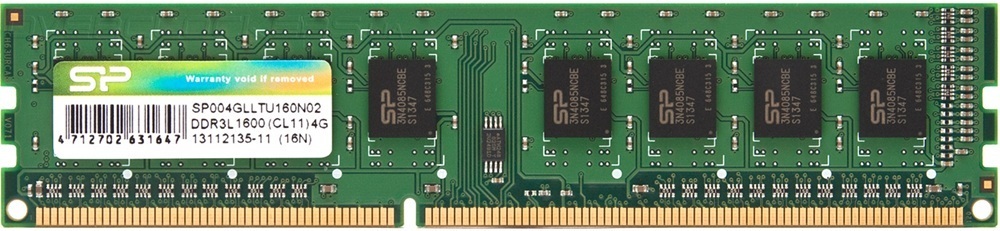Память для ПК Silicon Power DDR3L 4GB 1600 MHz (SP004GLLTU160N02) фото 1