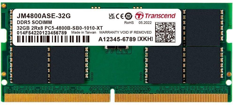Память для ноутбука Transcend DDR5 32GB 4800 MHz JetRam (JM4800ASE-32G) фото 1