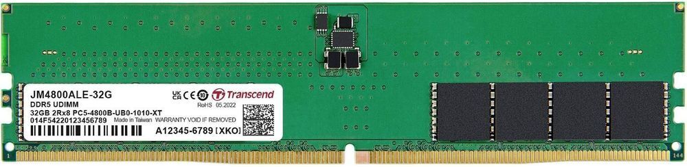 Память для ПК Transcend DDR5 32GB 4800 MHz JetRam (JM4800ALE-32G) фото 1