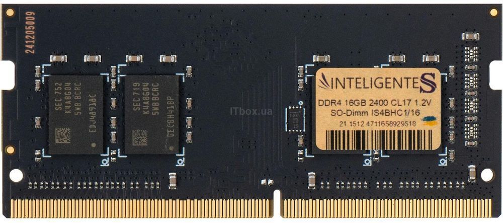 Память для ноутбука INTELIGENTES DDR4 16GB 2400 MHz (IS4BHC1/16) фото 1