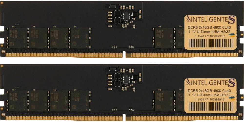 Память для ПК INTELIGENTES DDR5 32GB (2x16GB) 4800 MHz (IU5AIH2/32) фото 1