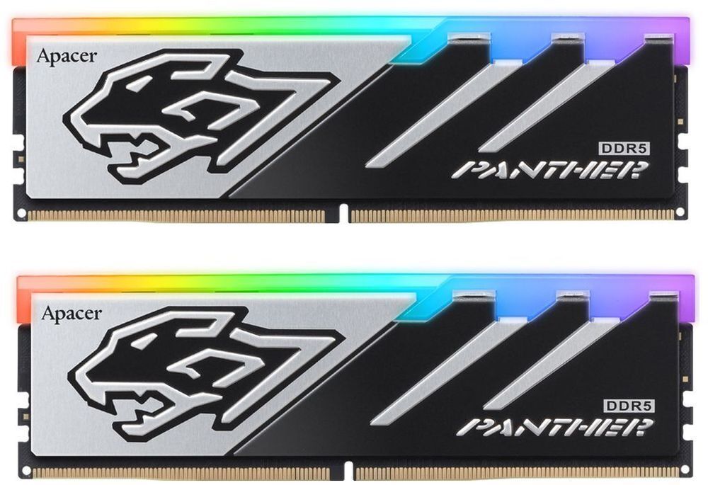 Пам'ять для ПК APACER DDR5 32GB (2x16GB) 5600 MHz Panther RGB (AH5U32G56C5229BAA-2) фото1