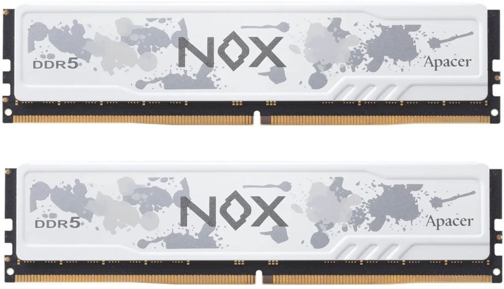 Пам'ять для ПК APACER DDR5 32GB (2x16GB) 6000 MHz NOX White (AH5U32G60C622MWAA-2) фото1