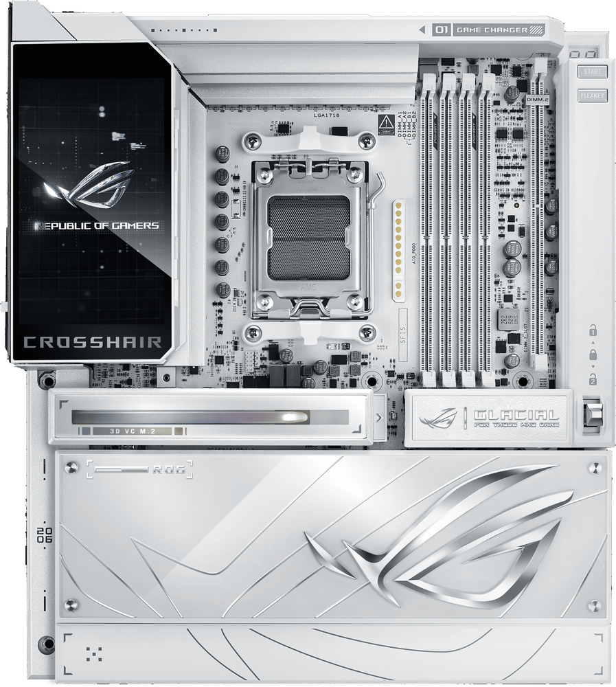 Материнcька плата ASUS ROG CROSSHAIR X870E GLACIAL (90MB1NQ0-M0EAY0)фото1