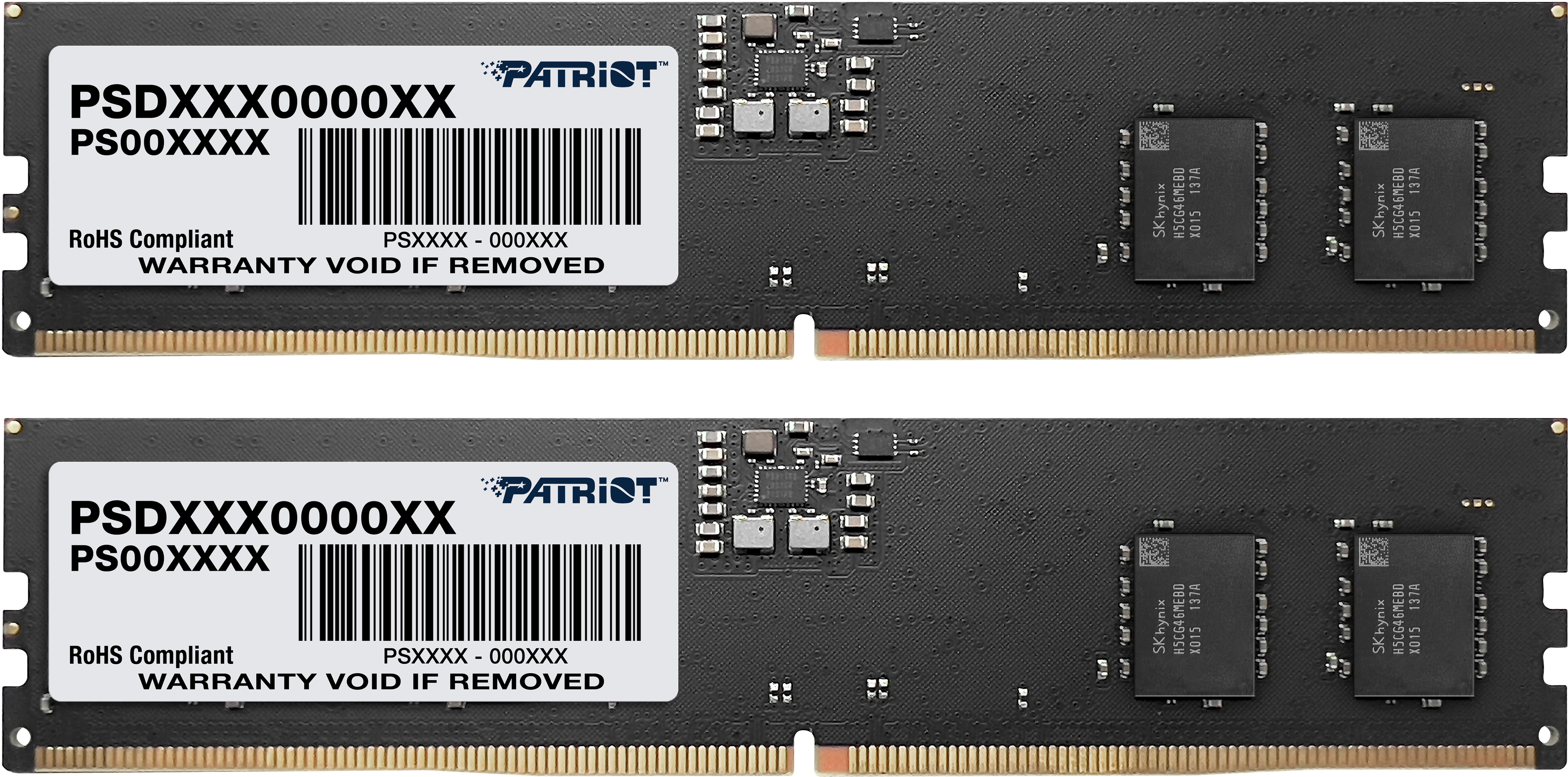 Память для ПК Patriot DDR5 16GB (2x8GB) 4800 MHz Signature Line (PSD516G4800K) фото 1