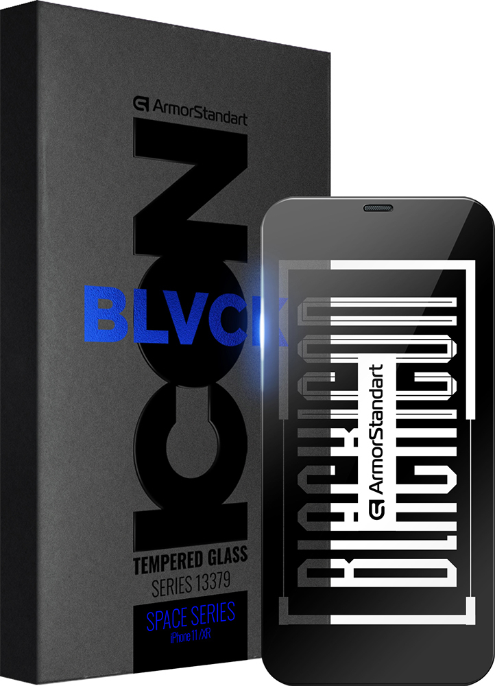 Защитное стекло ArmorStandart Space Black Icon для Apple iPhone 11/XR (ARM59215) фото 1